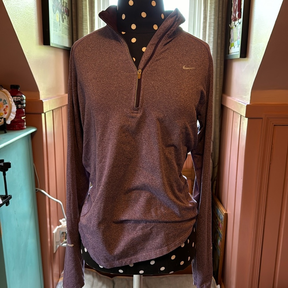 Nike dri-fit quarter zip, M